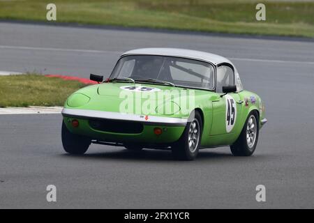 Barry Ashdown, Lotus Elan S1, HSCC 70's Road Sports Championships, 80's production car Challenge, International Trophy Meeting, Silverstone Grand Pr Banque D'Images