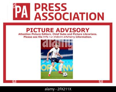 AVIS DE PHOTO POUR CETTE IMAGE PUBLIÉE PAR ERREUR AUJOURD'HUI - MARDI 25 MAI 2021. HARVEY BARNES NE FAIT PAS PARTIE DU DOSSIER SQUAD DE L'ANGLETERRE photo datée du 08-10-2020 de Harvey Barnes de l'Angleterre. Date de publication : le mardi 25 mai 2021. Banque D'Images