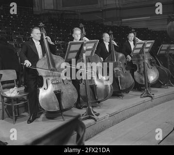 Concertgebouw Orchestra, 6 février 1946, pays-Bas, Agence de presse du XXe siècle photo, nouvelles à retenir, documentaire, photographie historique 1945-1990, histoires visuelles, L'histoire humaine du XXe siècle, immortaliser des moments dans le temps Banque D'Images