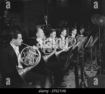 Concertgebouw Orchestra, 6 février 1946, pays-Bas, Agence de presse du XXe siècle photo, nouvelles à retenir, documentaire, photographie historique 1945-1990, histoires visuelles, L'histoire humaine du XXe siècle, immortaliser des moments dans le temps Banque D'Images