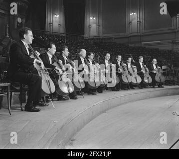 Concertgebouw Orchestra, 6 février 1946, pays-Bas, Agence de presse du XXe siècle photo, nouvelles à retenir, documentaire, photographie historique 1945-1990, histoires visuelles, L'histoire humaine du XXe siècle, immortaliser des moments dans le temps Banque D'Images