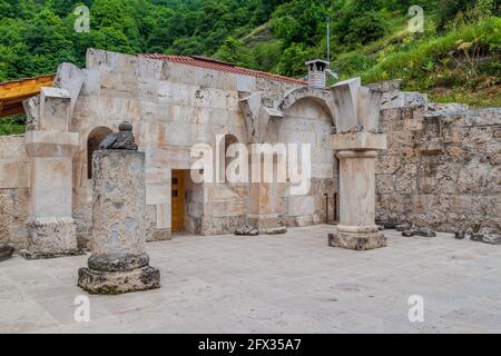 Ruines du monastère de Haghartsin en Arménie Banque D'Images