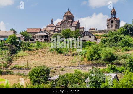 Vue sur le monastère de Haghpat dans le nord de l'Arménie Banque D'Images