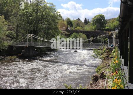 Gare de Berwyn et viaduc Llangollen Denbighshire pays de Galles Banque D'Images