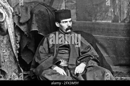 RICHARD FRANCIS BURTON (1821-1890) soldat, explorateur et érudit anglais Banque D'Images