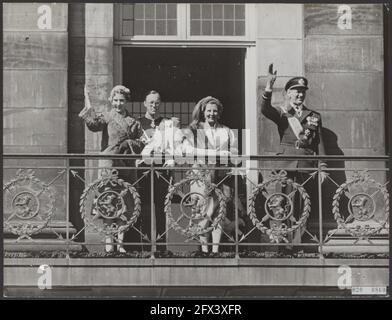 danemark, 1954, rois, reines, famille royale, princes, visites d'état, pays-Bas, Agence de presse du XXe siècle photo, nouvelles à retenir, documentaire, photographie historique 1945-1990, histoires visuelles, L'histoire humaine du XXe siècle, immortaliser des moments dans le temps Banque D'Images