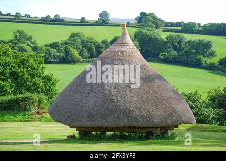 Rotondes, Castell Henlly, à l'âge de fer fort, Méline, Nevern, Pembrokeshire, Pays de Galles, Royaume-Uni Banque D'Images