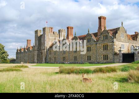 Maison de Knole du XVe siècle, parc de Knole, Sevenoaks, Kent, Angleterre, Royaume-Uni Banque D'Images