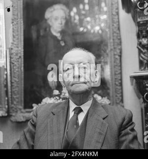 M. Douwes de la galerie d'art familial Douwes à Amsterdam (probablement), 2 décembre 1965, galerie d'art, portraits, Pays-Bas, Agence de presse du XXe siècle photo, nouvelles à retenir, documentaire, photographie historique 1945-1990, histoires visuelles, L'histoire humaine du XXe siècle, immortaliser des moments dans le temps Banque D'Images