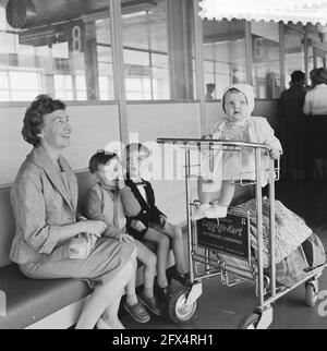 Evacuation du Congo belge à Bruxelles, aérodrome de Zavente, 20 juin 1960, ÉVACUATIONS, aérodromes, Pays-Bas, Agence de presse du XXe siècle photo, nouvelles à retenir, documentaire, photographie historique 1945-1990, histoires visuelles, L'histoire humaine du XXe siècle, immortaliser des moments dans le temps Banque D'Images