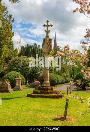 Ancien cimetière de Bromsgrove sur Church Road à Bromsgrove, Worcestershire. Banque D'Images