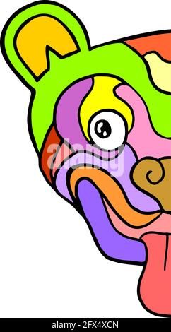 masque d'art de carnaval Illustration de Vecteur