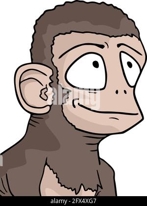 Singe drôle Illustration de Vecteur