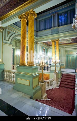 Barcelone. Catalogne. Espagne. L'opéra Gran Teatre del Liceu Banque D'Images