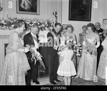 Dîner de gala à l'Ambassade d'Autriche, 18 mai 1961, dîners de gala, pays-Bas, agence de presse du xxe siècle photo, nouvelles à retenir, documentaire, photographie historique 1945-1990, histoires visuelles, L'histoire humaine du XXe siècle, immortaliser des moments dans le temps Banque D'Images