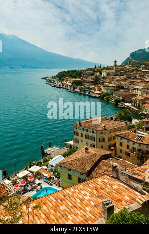 Limone sul Garda, Lac de Garde, Italie Banque D'Images