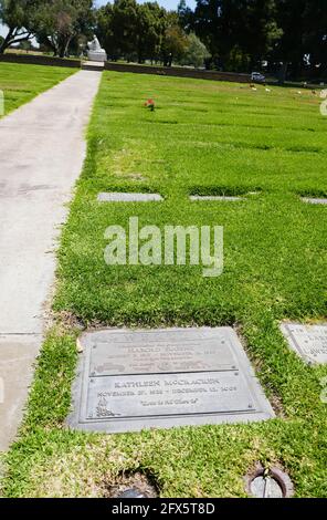 Cypress, Californie, États-Unis 24 mai 2021 UNE vue générale de l'atmosphère de notre gang acteur Harold Eugene 'Bouncy' Wertz grave au Forest Lawn Cypress Memorial Park le 24 mai 2021 à Cypress, Californie, États-Unis. Photo par Barry King/Alay stock photo Banque D'Images