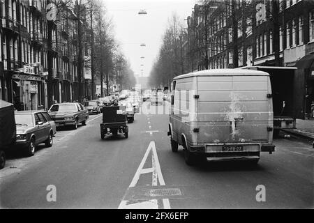 Le navire (bloc de maisons à Spaarndammerbuurt à Amsterdam), 14 février 1980, résidences, pays-Bas, agence de presse du xxe siècle photo, nouvelles à retenir, documentaire, photographie historique 1945-1990, histoires visuelles, L'histoire humaine du XXe siècle, immortaliser des moments dans le temps Banque D'Images