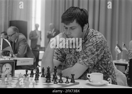 Tournoi d'échecs IBM, Amsterdam; nos 10,11 Hort (chef) en action, 14 juillet 1970, échecs, pays-Bas, agence de presse du xxe siècle photo, nouvelles à retenir, documentaire, photographie historique 1945-1990, histoires visuelles, L'histoire humaine du XXe siècle, immortaliser des moments dans le temps Banque D'Images