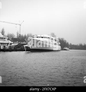 Yacht Al Ryadh pour le roi Chaled d'Arabie Saoudite construit à Van Lent à Kaagdorp, 18 décembre 1977, YACHT, pays-Bas, agence de presse du xxe siècle photo, nouvelles à retenir, documentaire, photographie historique 1945-1990, histoires visuelles, L'histoire humaine du XXe siècle, immortaliser des moments dans le temps Banque D'Images