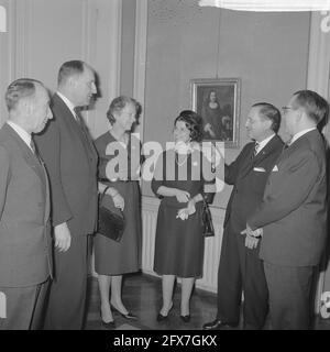 Conférence du Cabinet du Premier ministre de Quay tenue au nom de la visite du Premier ministre grec dans notre pays. Caramanlis et LUN, 28 février 1963, conférences, pays-Bas, agence de presse du xxe siècle photo, nouvelles à retenir, documentaire, photographie historique 1945-1990, histoires visuelles, L'histoire humaine du XXe siècle, immortaliser des moments dans le temps Banque D'Images