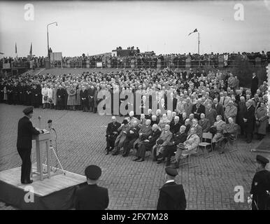 100 ans KIM Den Helder, premier jour, 14 octobre 1954, pays-Bas, agence de presse du XXe siècle photo, news to Remember, documentaire, photographie historique 1945-1990, histoires visuelles, L'histoire humaine du XXe siècle, immortaliser des moments dans le temps Banque D'Images