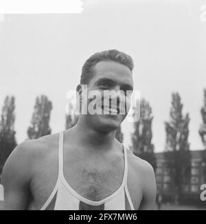 Steeple Chase pour hommes, 3 000 M. EEF Kamerbeek, 24 septembre 1961, pays-Bas, agence de presse du XXe siècle photo, news to Remember, documentaire, photographie historique 1945-1990, histoires visuelles, L'histoire humaine du XXe siècle, immortaliser des moments dans le temps Banque D'Images