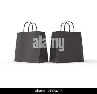 deux sacs noirs Banque D'Images