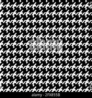 Un motif tendance qui se fond parfaitement dans la forme d'un motif. Illustration vectorielle impression de surface en noir et blanc Illustration de Vecteur