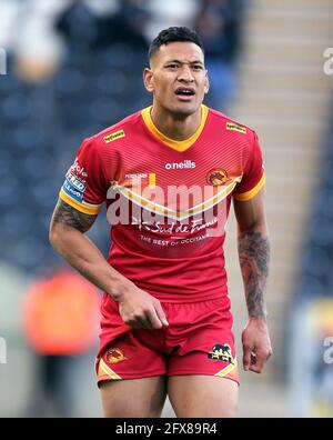 Photo du dossier en date du 21-05-2021 du dossier en date du 01-03-2020 du dossier Israel Folau de Catalans Dragons. Date de publication : le mercredi 26 mai 2021. Banque D'Images