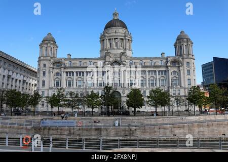 Bâtiment du port de Liverpool sur le front de mer à Pier Head Banque D'Images