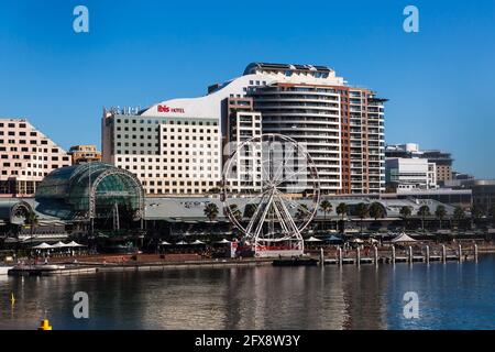 Vue générale sur Darling Harbour, Sydney, Australie. Banque D'Images