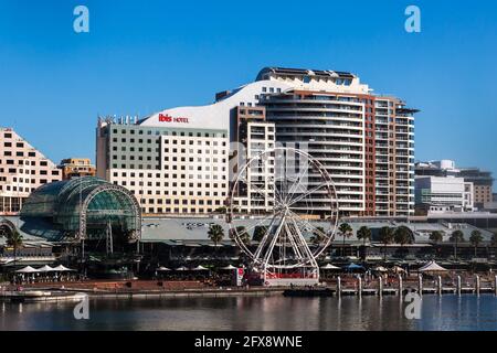 Vue générale sur Darling Harbour, Sydney, Australie. Banque D'Images