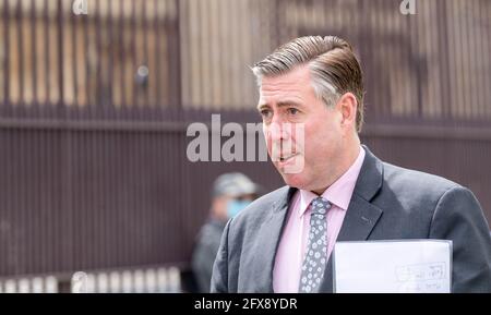 Londres, Royaume-Uni. 26 mai 2021. Sir Graham Brady député d'Altrincham et de sale West Président du Comité 1922 arrive au Parlement crédit: Ian Davidson/Alay Live News Banque D'Images