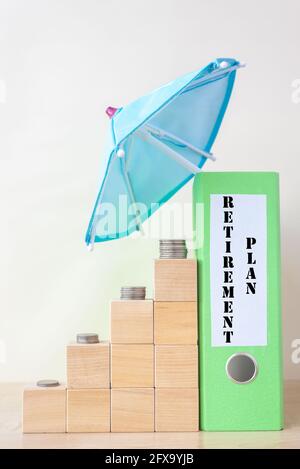 Concept de planification de la retraite. Banque D'Images