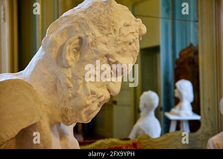 France, Paris, musée Rodin, buste héroïque de Victor Hugo Banque D'Images