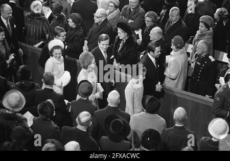 Baptême du prince Constantijn et du prince Bernhard à Domkerk à Utrecht. Vue d'ensemble, 21 février 1970, cérémonies baptismaux, aperçus, pays-Bas, agence de presse du xxe siècle photo, nouvelles à retenir, documentaire, photographie historique 1945-1990, histoires visuelles, L'histoire humaine du XXe siècle, immortaliser des moments dans le temps Banque D'Images