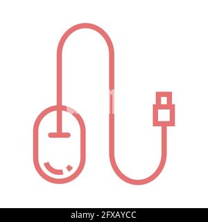 souris ordinateur vecteur icône conception isolée Illustration de Vecteur