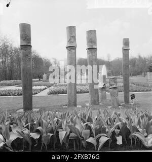 Keukenhof 1964, beaux-arts, entrée italienne Colonna 1, 2, 4, 5, 6, 101 par Iginio Balderi, 20 avril 1964, ART, pays-Bas, agence de presse du xxe siècle photo, nouvelles à retenir, documentaire, photographie historique 1945-1990, histoires visuelles, L'histoire humaine du XXe siècle, immortaliser des moments dans le temps Banque D'Images