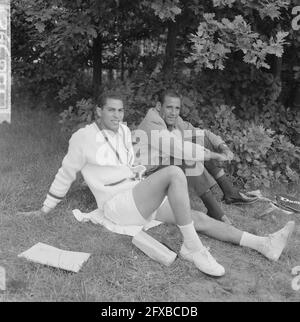 Championnats internationaux de tennis hollandais 1964 à Hilversum, 20 juillet 1964, championnats de tennis, pays-Bas, agence de presse du xxe siècle photo, nouvelles à retenir, documentaire, photographie historique 1945-1990, histoires visuelles, L'histoire humaine du XXe siècle, immortaliser des moments dans le temps Banque D'Images