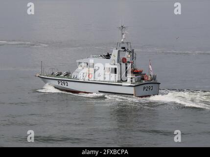 Le bateau d'entraînement rapide de classe Archer de la Royal Navy HMS RANGER (P293) dans le Solent Banque D'Images