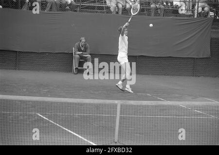 Championnats internationaux de tennis Milk House à Hilversum, 25 juillet 1972, championnats, tennis, Pays-Bas, Agence de presse du XXe siècle photo, nouvelles à retenir, documentaire, photographie historique 1945-1990, histoires visuelles, L'histoire humaine du XXe siècle, immortaliser des moments dans le temps Banque D'Images