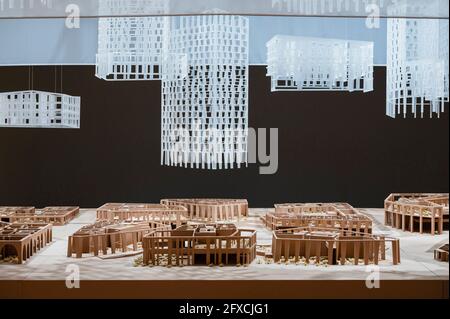 Maison par Alison Brooks Architects. 17e Biennale d'architecture de Venise, Venise, Italie. Architecte : divers, 2021. Banque D'Images