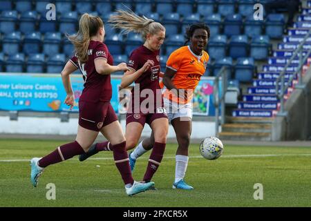 Falkirk, Lanarkshire du Nord, Royaume-Uni. 26 mai 2021. Ode Fulutudilu (#9) du Glasgow City FC pendant la Scottish Building Society Scottish Women's Premier League 1 Fixture Glasgow City FC vs Heart of Midlothian FC, Falkirk Stadium, Falkirk, North Lanarkshire, 26/05/2021 | Credit Alamy Live News Banque D'Images