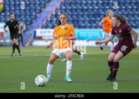 Falkirk, Lanarkshire du Nord, Royaume-Uni. 26 mai 2021. Priscila Chinchilla (#21) du Glasgow City FC pendant la Scottish Building Society Scottish Women's Premier League 1 Fixture Glasgow City FC vs Heart of Midlothian FC, Falkirk Stadium, Falkirk, North Lanarkshire, 26/05/2021 | Credit Alamy Live News Banque D'Images