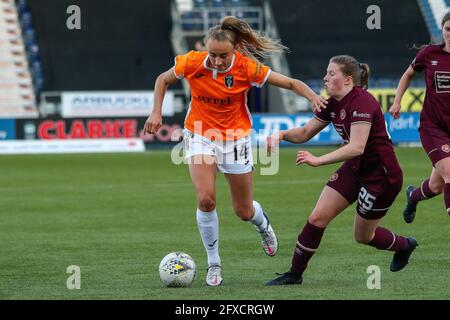 Falkirk, Lanarkshire du Nord, Royaume-Uni. 26 mai 2021. Lauren Davidson (#14) du Glasgow City FC pendant la Scottish Building Society Scottish Women's Premier League 1 Fixture Glasgow City FC vs Heart of Midlothian FC, Falkirk Stadium, Falkirk, North Lanarkshire, 26/05/2021 | Credit Alamy Live News Banque D'Images