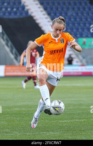 Falkirk, Lanarkshire du Nord, Royaume-Uni. 26 mai 2021. Lauren Davidson (#14) du Glasgow City FC pendant la Scottish Building Society Scottish Women's Premier League 1 Fixture Glasgow City FC vs Heart of Midlothian FC, Falkirk Stadium, Falkirk, North Lanarkshire, 26/05/2021 | Credit Alamy Live News Banque D'Images