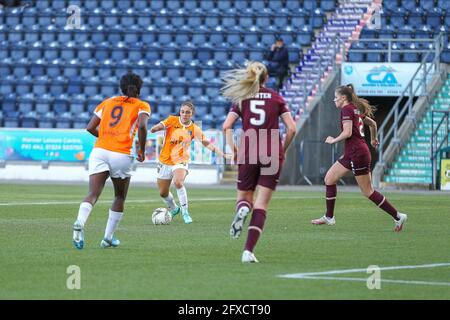 Falkirk, Lanarkshire du Nord, Royaume-Uni. 26 mai 2021. Priscila Chinchilla (#21) du Glasgow City FC pendant la Scottish Building Society Scottish Women's Premier League 1 Fixture Glasgow City FC vs Heart of Midlothian FC, Falkirk Stadium, Falkirk, North Lanarkshire, 26/05/2021 | Credit Alamy Live News Banque D'Images