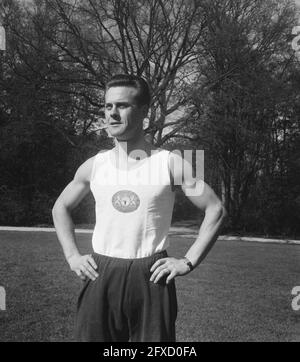 Athlète olympique Klaas Boot, 25 avril 1952, portraits, athlètes, Gymnastique, pays-Bas, Agence de presse du XXe siècle photo, nouvelles à retenir, documentaire, photographie historique 1945-1990, histoires visuelles, L'histoire humaine du XXe siècle, immortaliser des moments dans le temps Banque D'Images