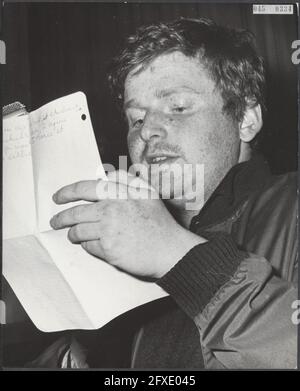 Étudiants, discours, Bendit Daniel Cohn, 23 mai 1968, Discours, Etudiants, pays-Bas, Agence de presse du XXe siècle photo, nouvelles à retenir, documentaire, photographie historique 1945-1990, histoires visuelles, L'histoire humaine du XXe siècle, immortaliser des moments dans le temps Banque D'Images